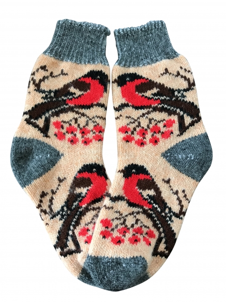 Kuschelsocken aus Schafwolle S45